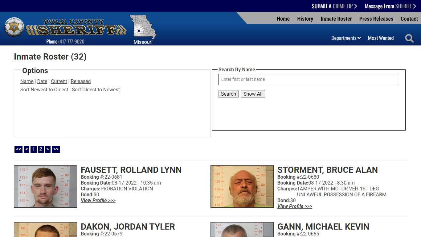 Inmate Roster - Current Inmates Booking Date Descending - Polk County ...